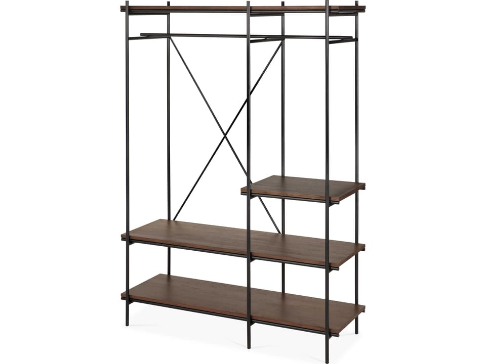 Oscar Teak Brown Hanging Rack