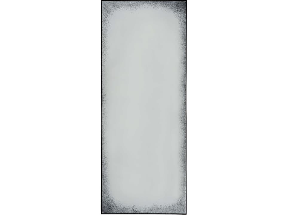 Aged Clear Floor Mirror with Metal Frame by Dawn Sweitzer