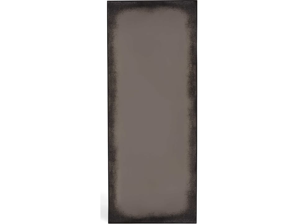 Aged Bronze Floor Mirror with Metal Frame