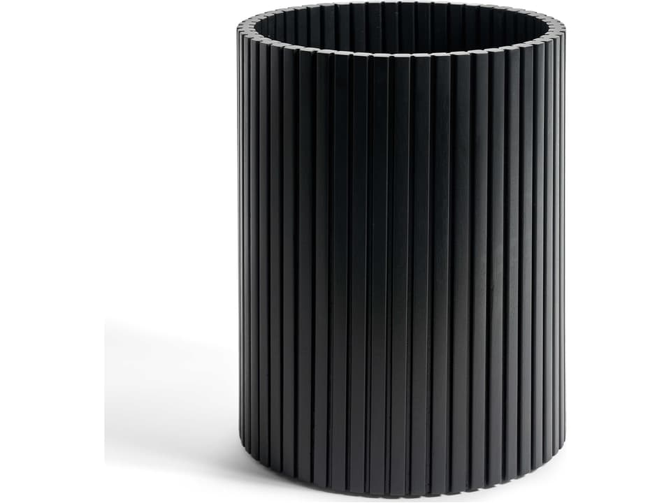 Roller Max Mahogany Black Paper Basket