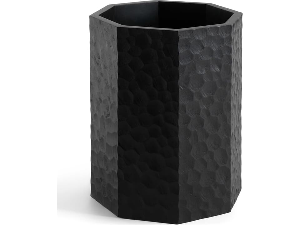 Chopped Mahogany Black Paper Basket