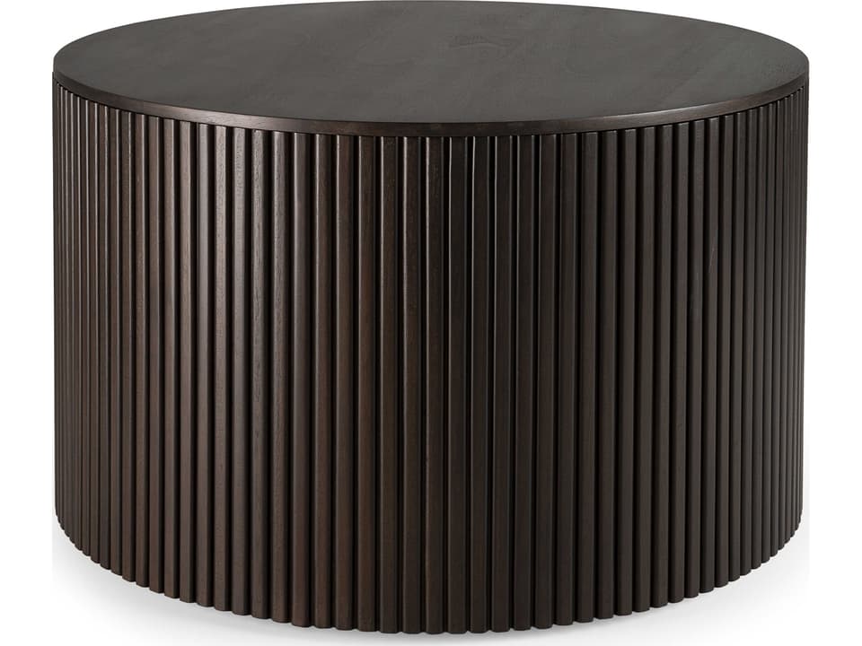 Roller Max Coffee Table Round Mahogany