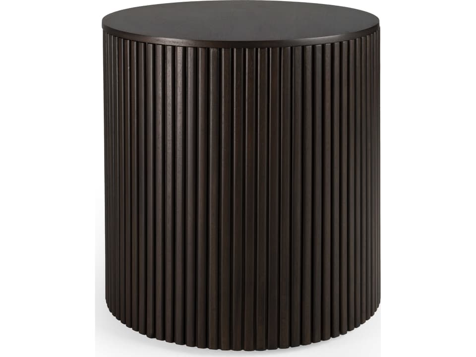Roller Max Side Table in Dark Mahogany