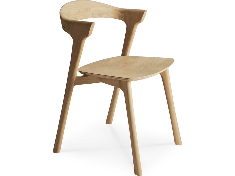 Bok Non-Upholstered Dining Side Chair in Solid Oak