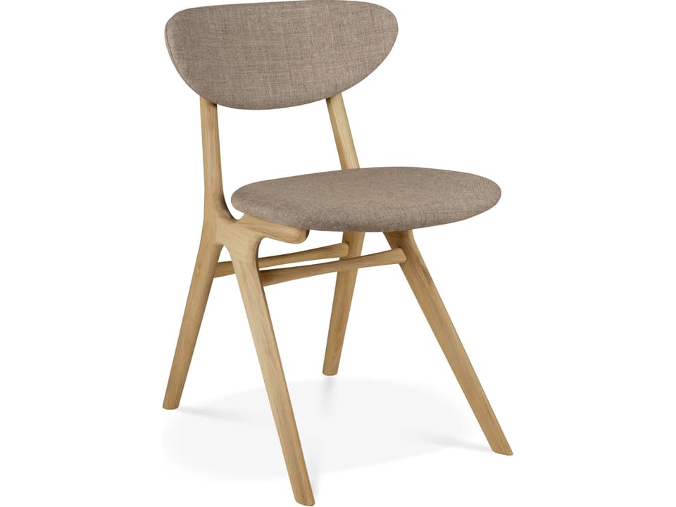 Eye Upholstered Dining Chair in Solid Oak