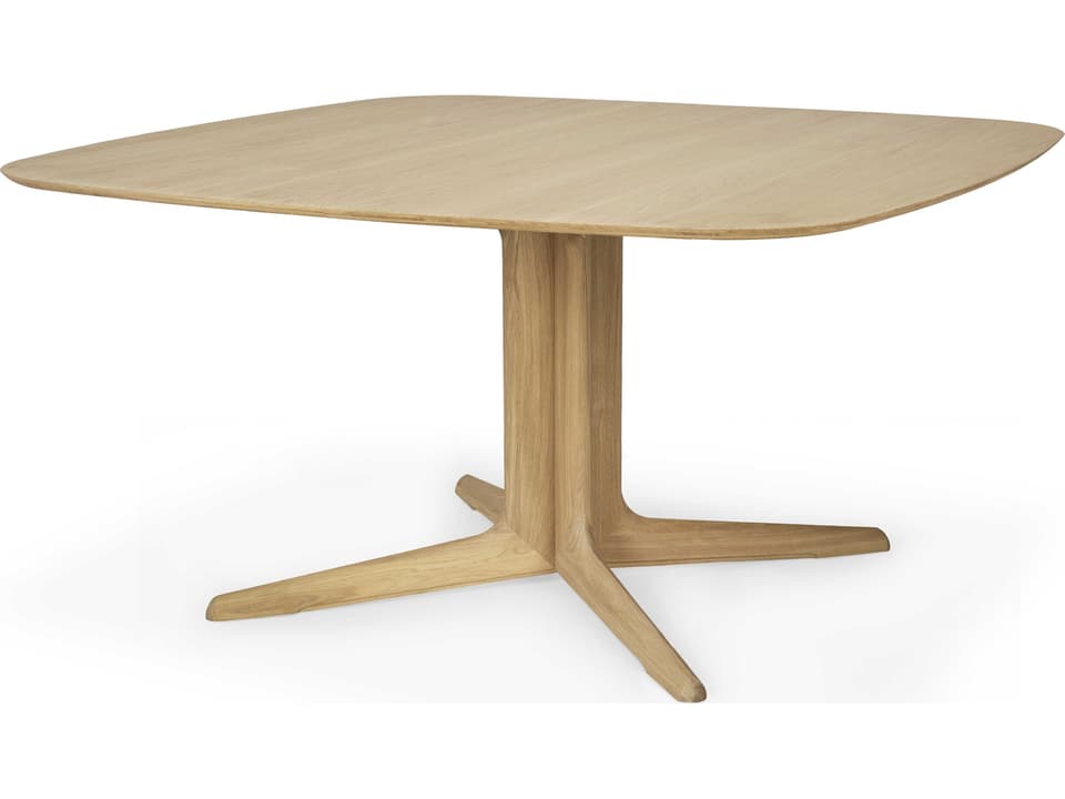 Corto Square Dining Table in Solid Oak