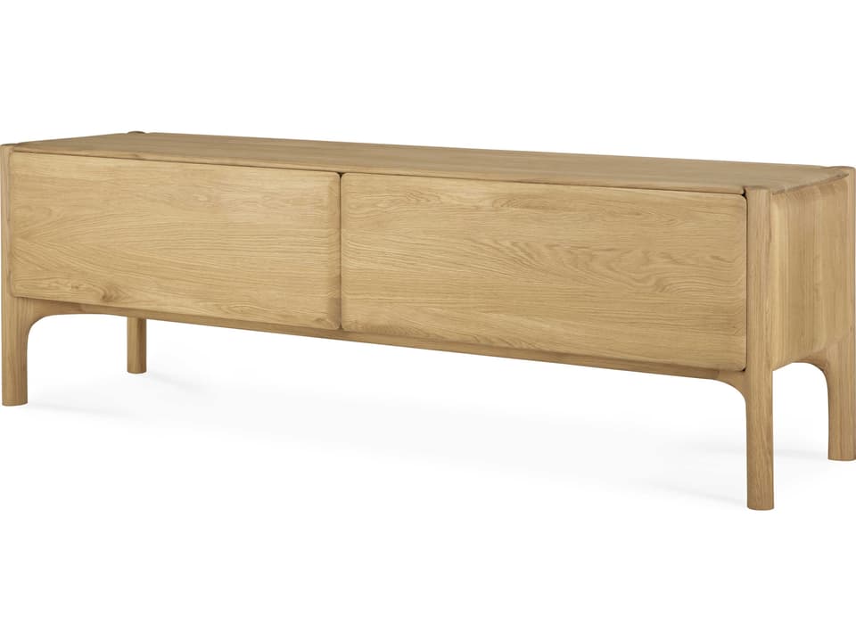 Pi TV Cupboard Solid Oak Media Console