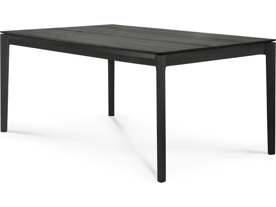 Bok Dining Table in Black Oak 63 Inch