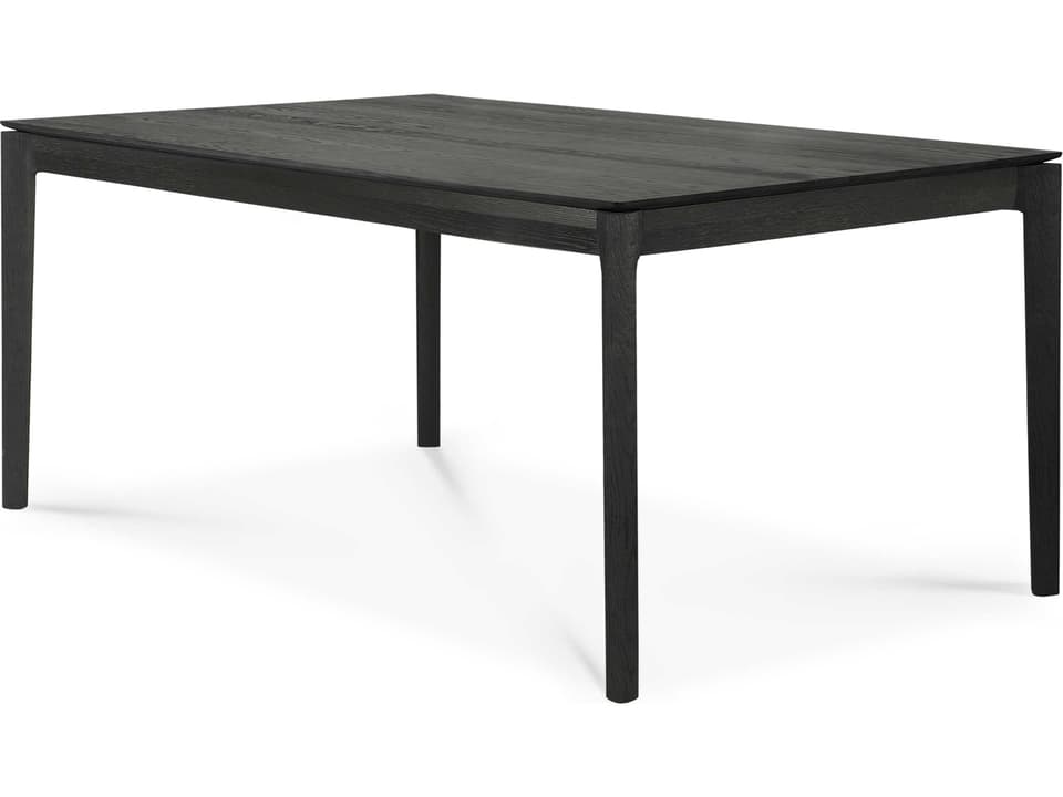 Bok Extendable Dining Table in Black Oak