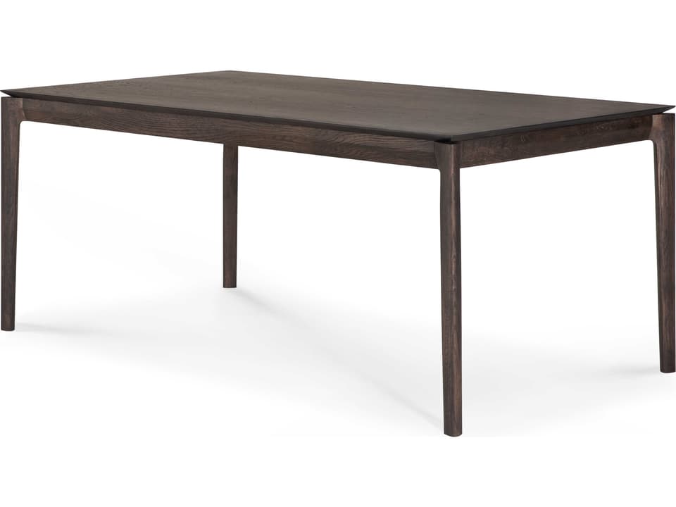 Bok Extendable Dining Table in Brown Tinted Oak 78 Inch to 118 Inch by Alain van Havre