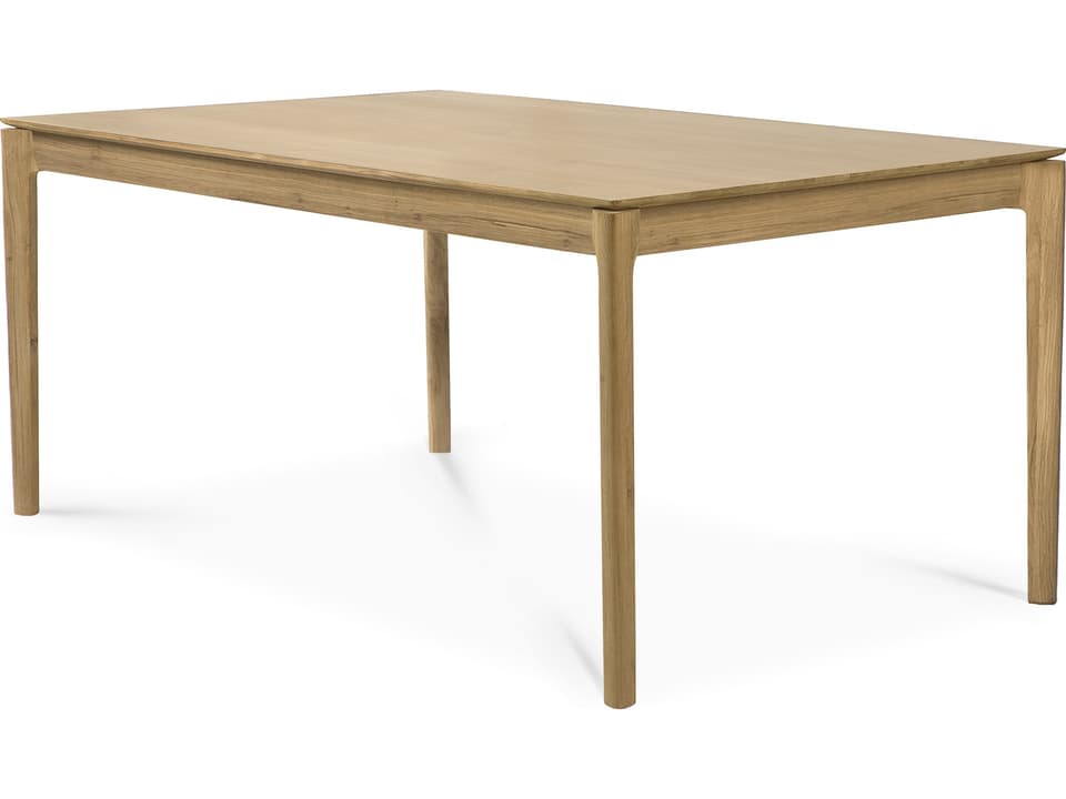 Bok Extendable Dining Table Varnished Oak Rectangular