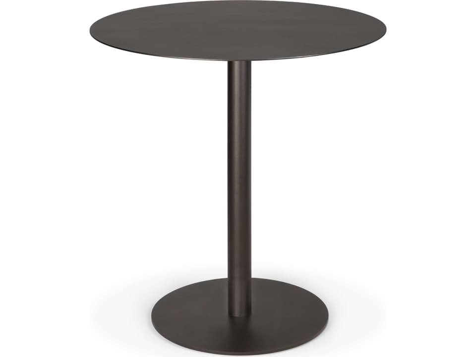 Blend Round Dining Table Dark Bronze Metal