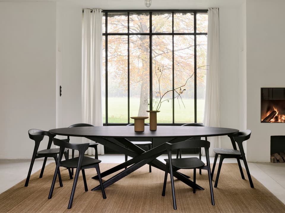 Mikado Oak Wood Dining Room Set