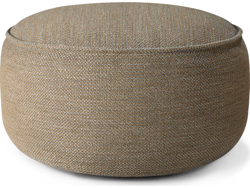 Donut Round Pouf in Mocha