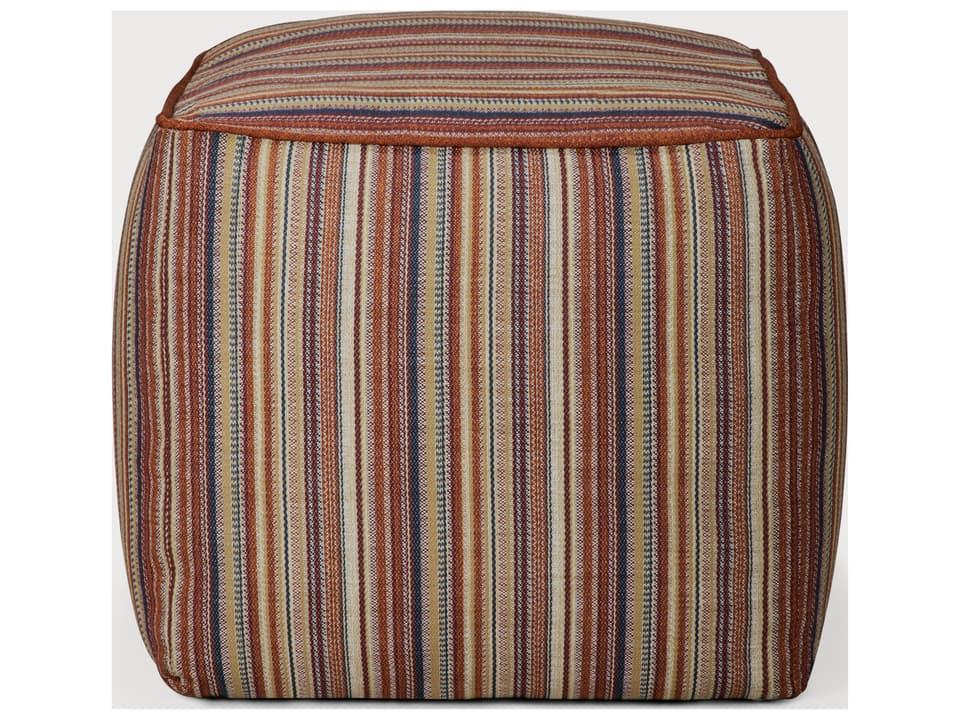 Zahara Terra Stripe Outdoor Pouf