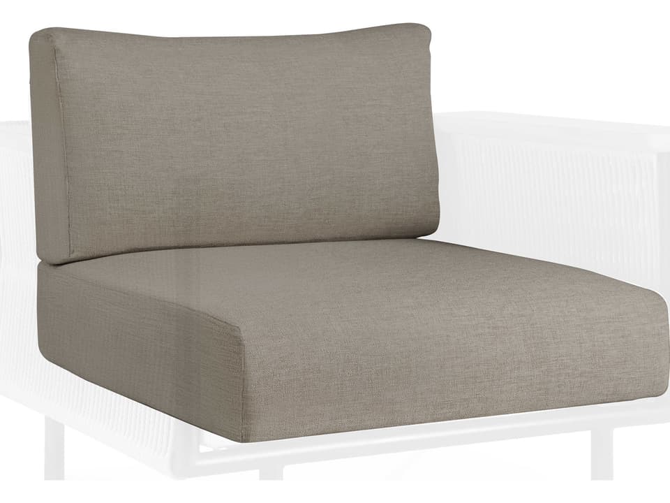 Corbey Lounge Chair Cushion Set with Quick Dry Foam in Silt and Oyster