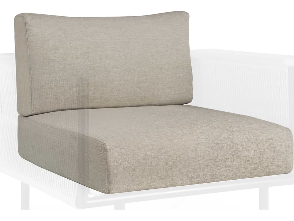 Corbey Lounge Chair Cushion Set with Quick Dry Foam in Oyster