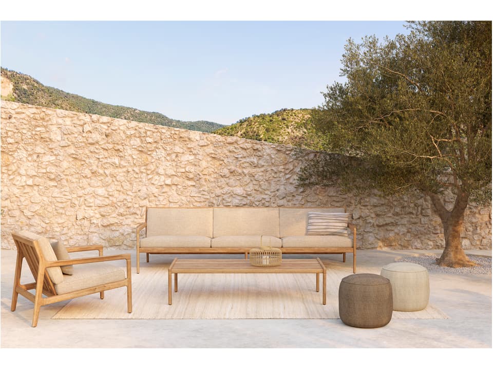 Jack Teak Cushion Lounge Set