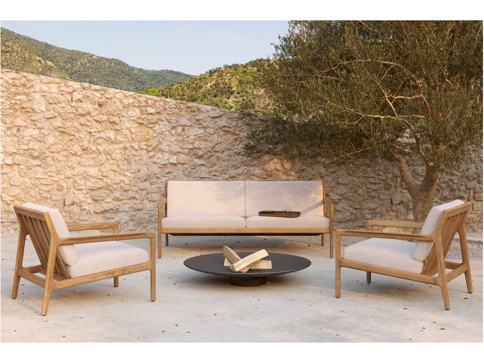 Jack Teak Cushion Lounge Set