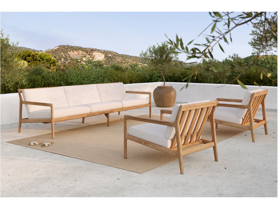 Jack Teak Cushion Lounge Set