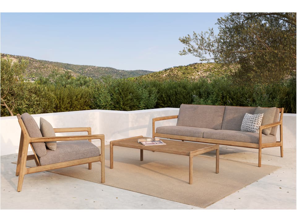 Jack Teak Cushion Lounge Set