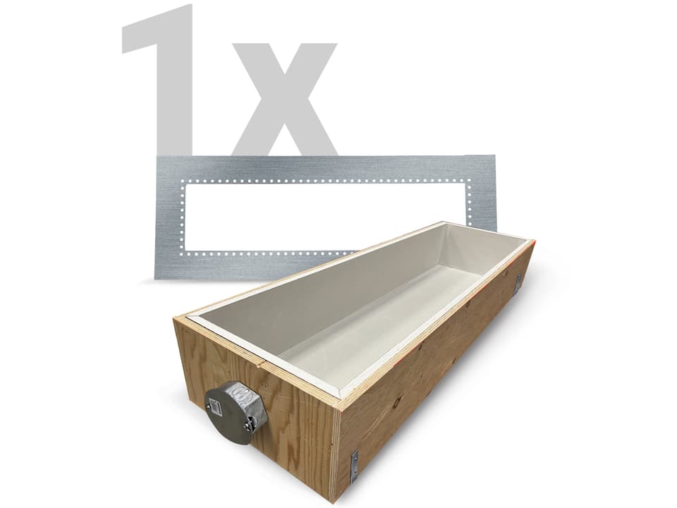 39-Inch Stainless Steel Recessed Patio Heater Mounting Kit and Fire Rated Box Set