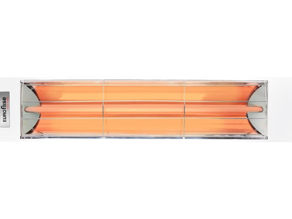 EF15 Series 39 Inch 1500 Watt Electric Outdoor Patio Heater in White