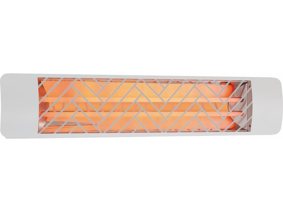 EF40 Series 4000 Watt Electric Infrared Outdoor Heater Chevron in White