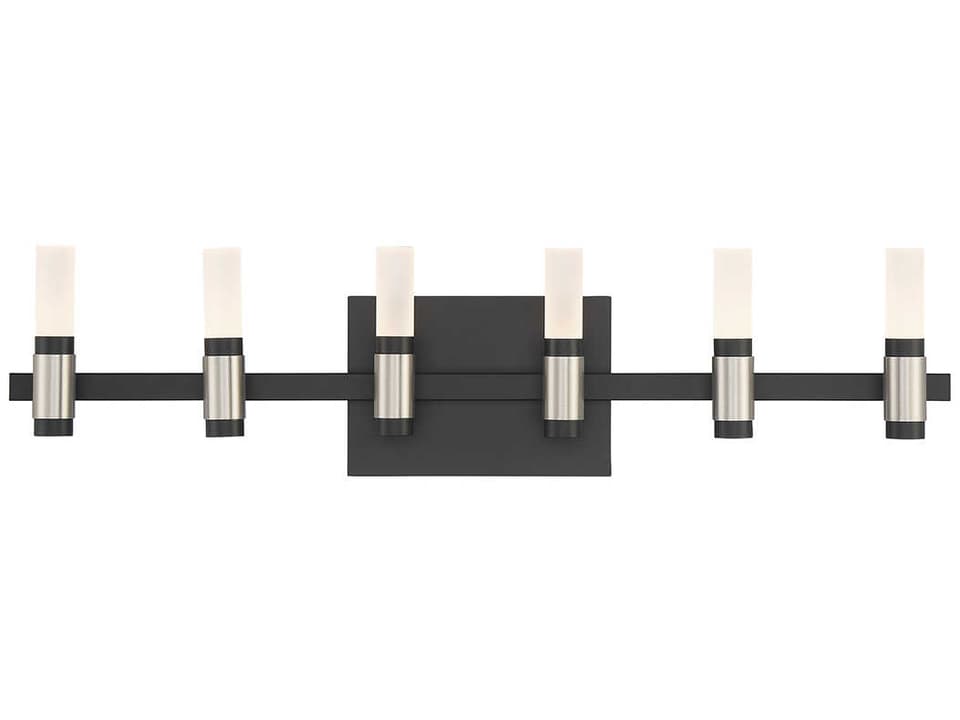 Albany 12-Light Integrated LED Vanity Light in Black Nickel