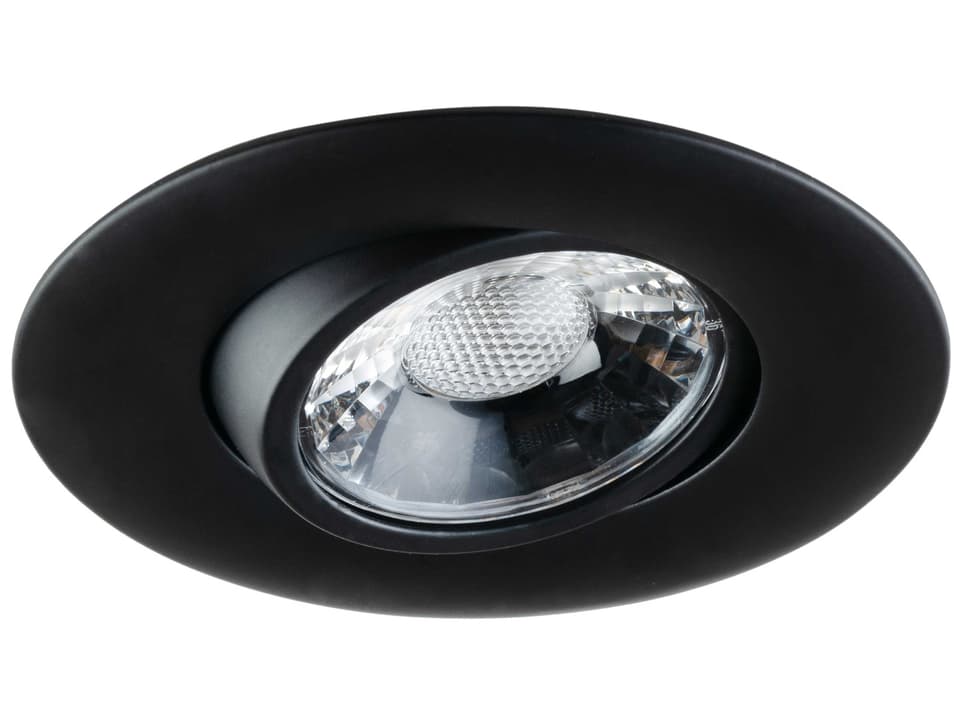 Midway 3-Inch Round Gimbal LED Recessed Downlight in Black