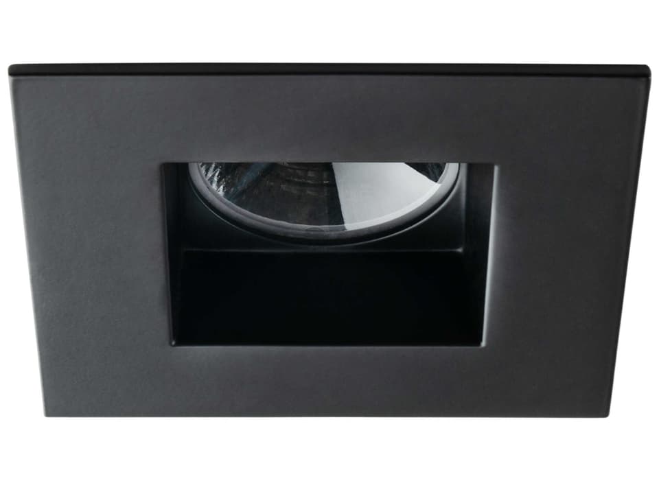 Midway 3.5-Inch Square LED Gimbal Recessed Downlight in Black
