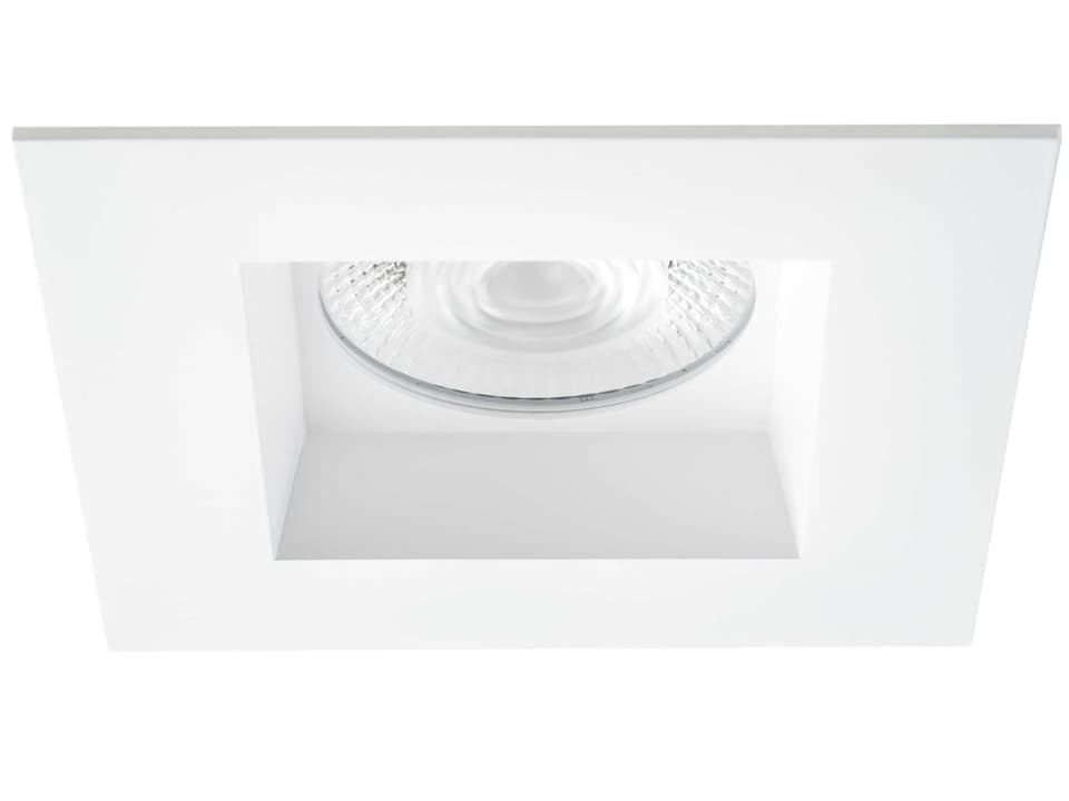 Midway 6-Inch Square Recessed LED Downlight in White with Selectable CCT