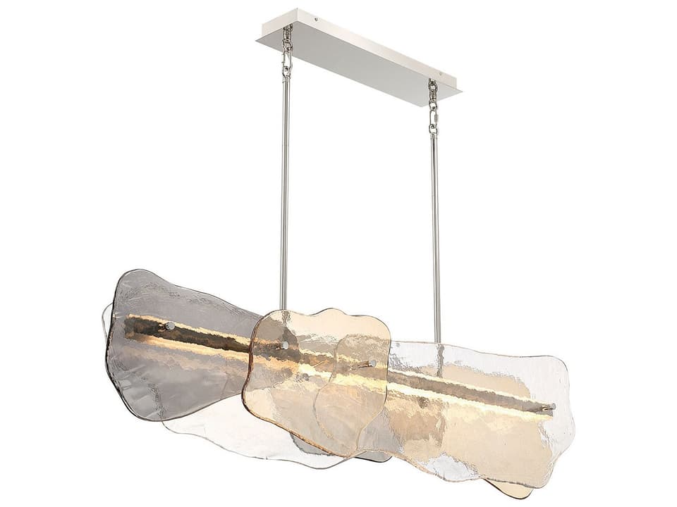 Grotto 1-Light Polished Nickel Round Island Pendant