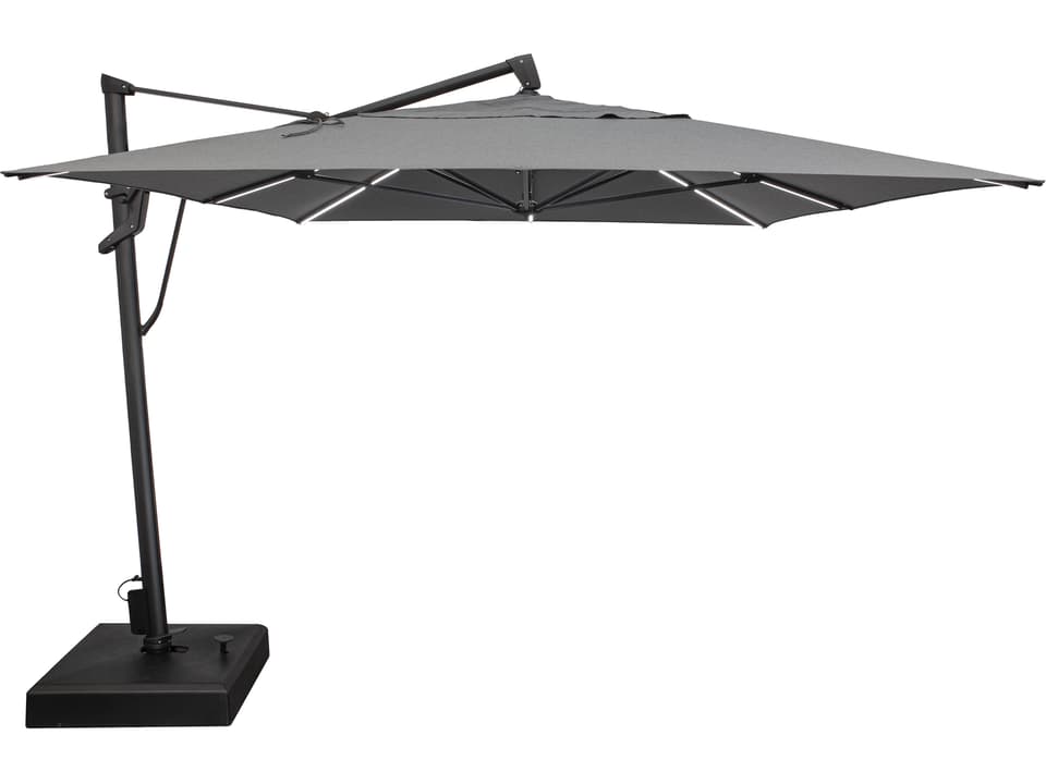 Starlux AKZ Plus Rectangle 10x13 Foot Cantilever Patio Umbrella with LED Lights