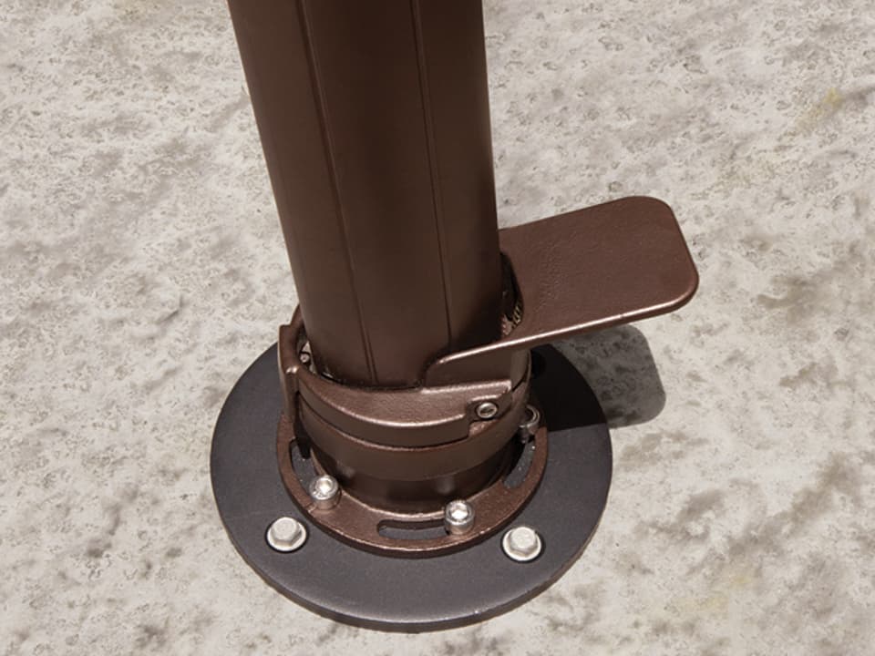 AMK-C22 Concrete Mount Kit for Cantilever Umbrellas Black Steel