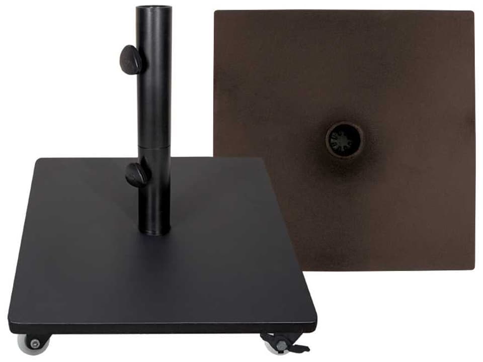 BSK120 120LB Steel Umbrella Base with Locking Casters