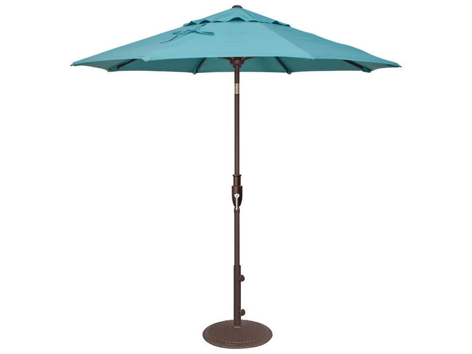 7.5-Foot Glide Tilt Octagon Market Umbrella in Powder Coated Aluminum