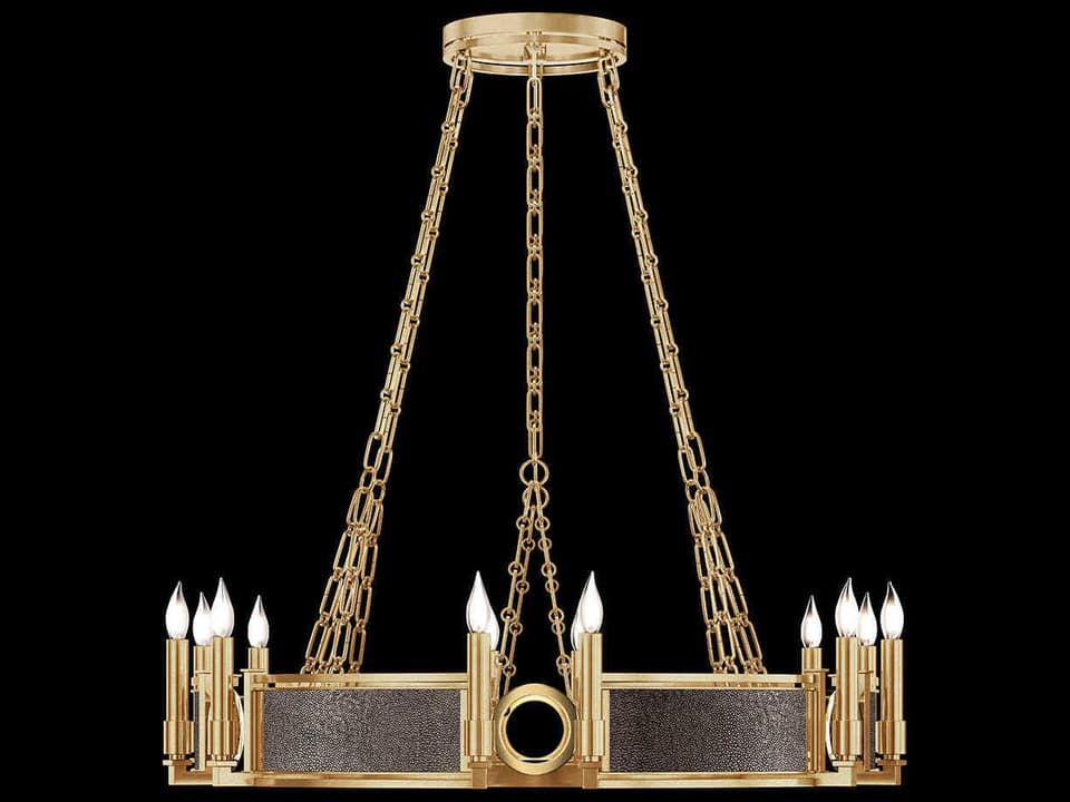 Mirage 12-Light Traditional Candelabra Round Chandelier