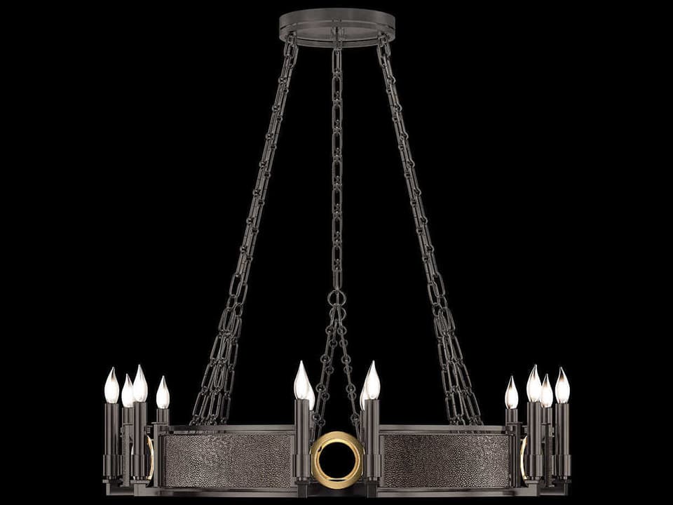 Mirage 12-Light Traditional Candelabra Round Chandelier