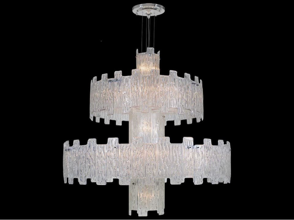 Mariner Luxury 25-Light Polished Chrome Tiered Chandelier