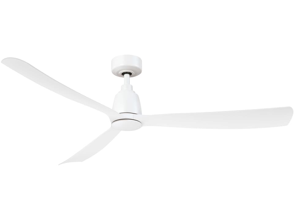 Kute 60-Inch 3-Blade Outdoor Ceiling Fan in Matte White