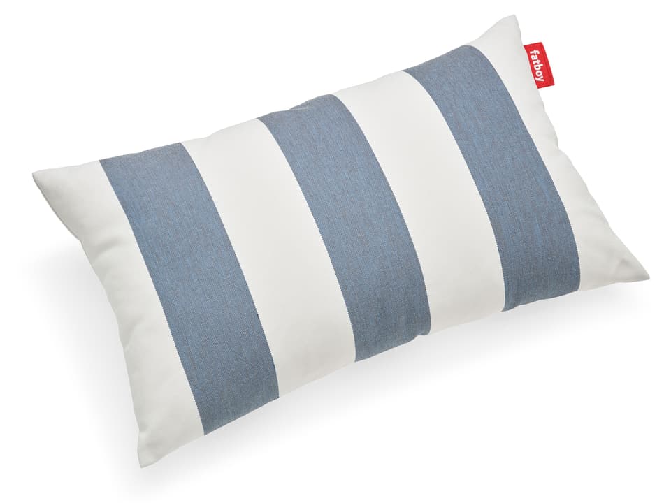 King Pillow - Stripe Ocean Blue