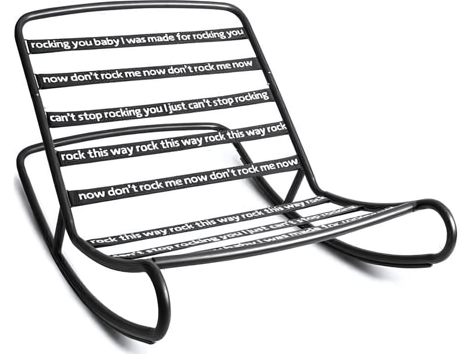 Rock 'n Roll Bean Bag Rocker in Black
