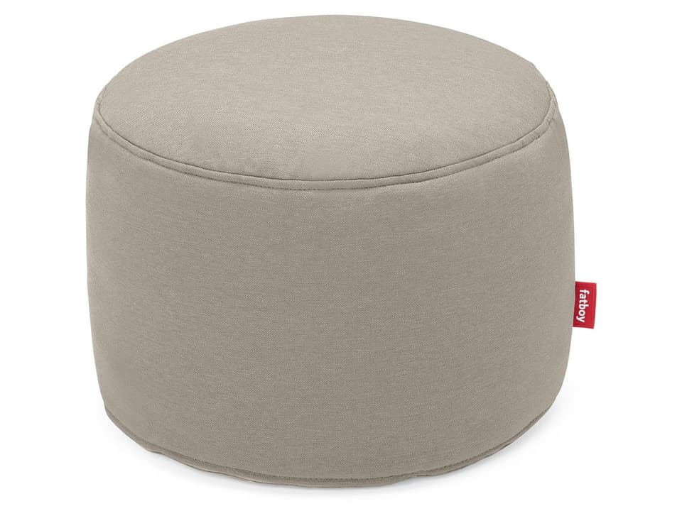 Fatboy Point Outdoor Pouf Ottoman in Grey Taupe