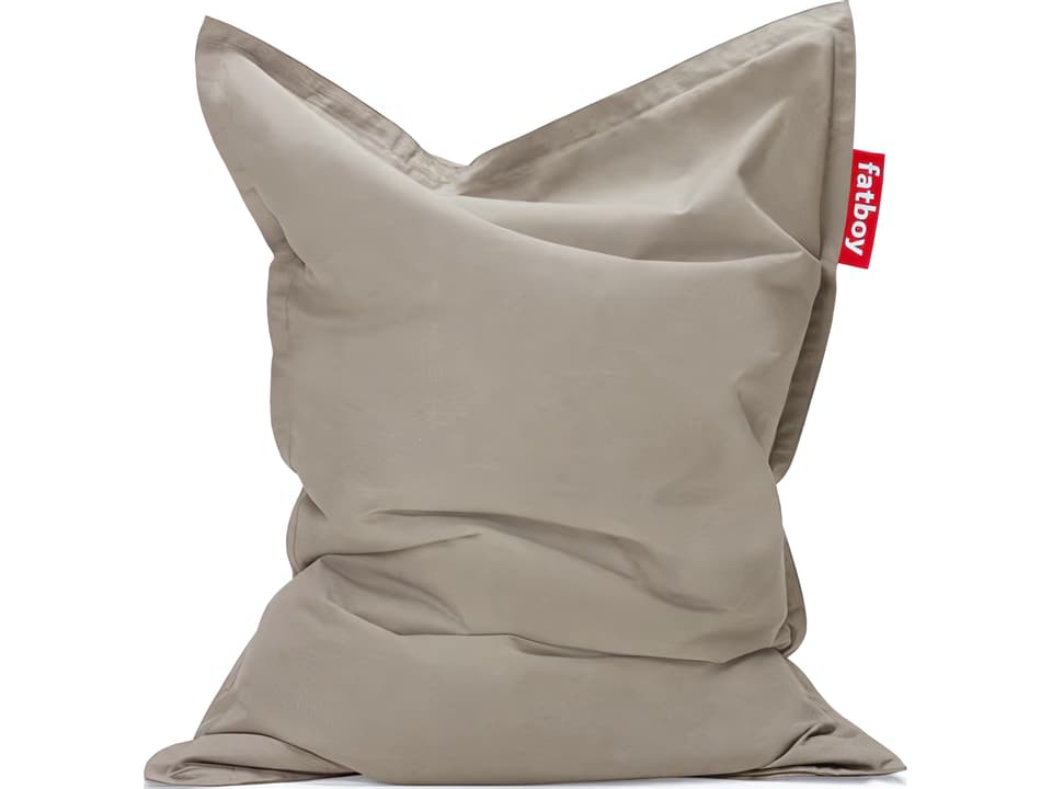 Fatboy Original Slim Olefin Bean Bag Chair in Grey Taupe