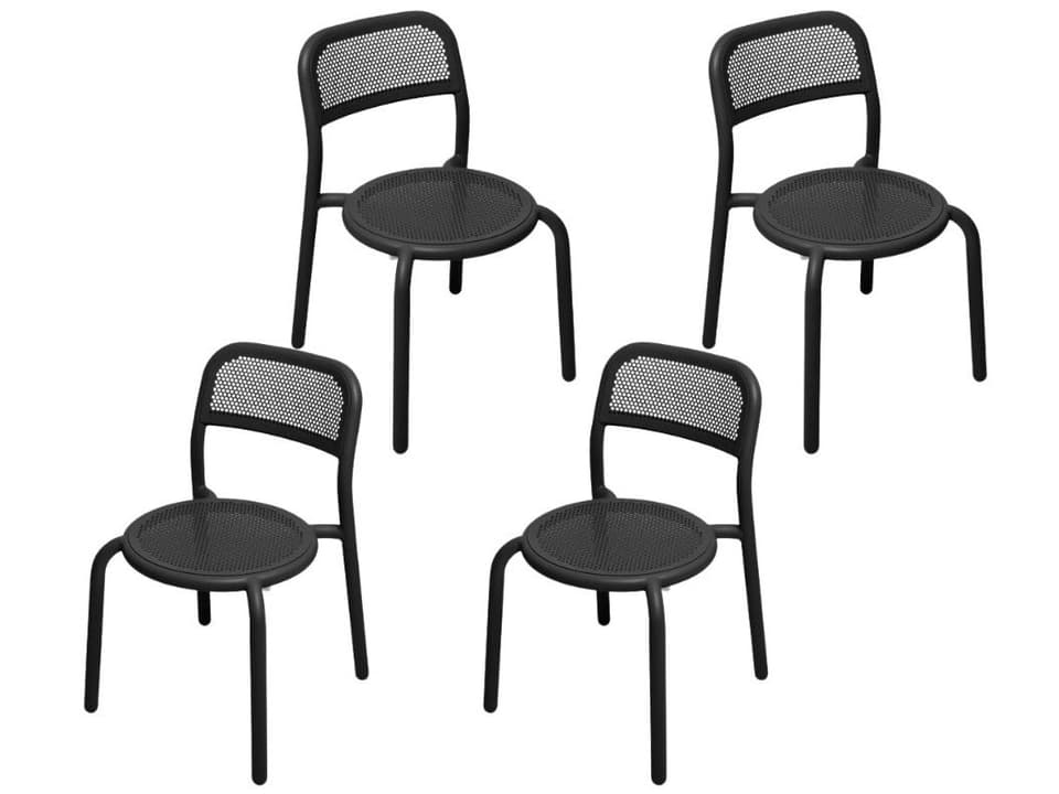 Toni Chair Set (4 Pcs) Anthracite Chair