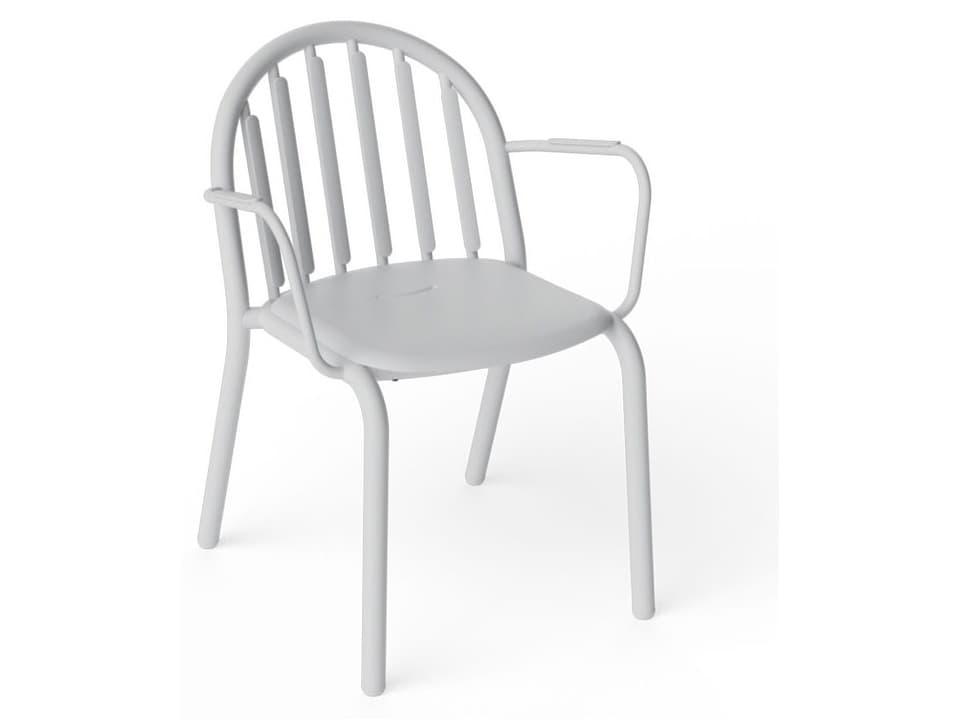 Fred's Stackable Armchair in Light Grey