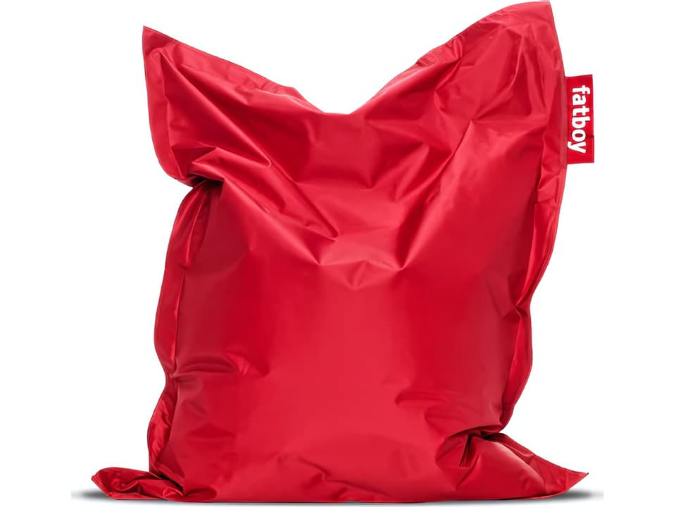 Junior Lounge Bean Bag Chair in Red Nylon