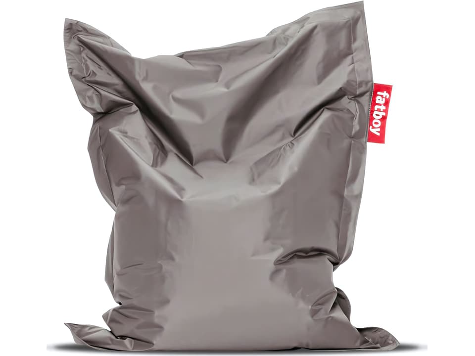 Junior Kids Bean Bag Chair in Silver Nylon