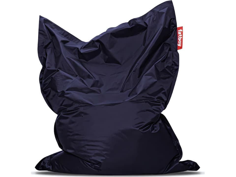 Original Iconic Nylon Bean Bag Chair in Blue
